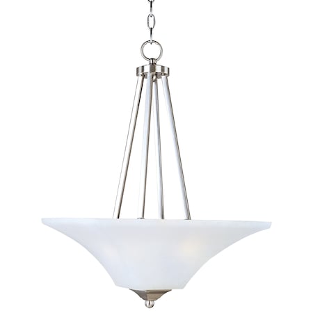 Maxim Aurora 2-Light 16" Wide Satin Nickel Pendant Light 20093FTSN